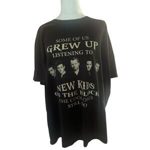 New Kids On The Block Unisex XXL Black T Shirt